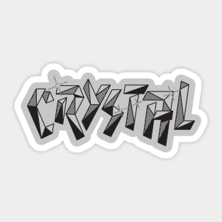 Crystal Type Sticker